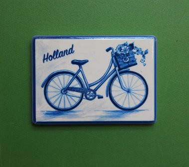 Magneet Delfts-Blauwe fiets