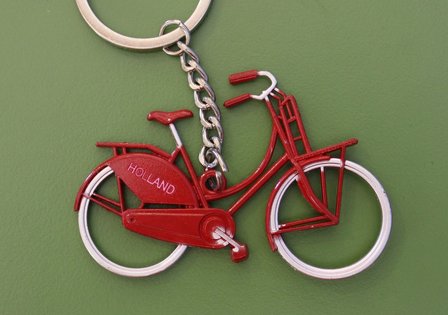 Sleutelhanger rode fiets