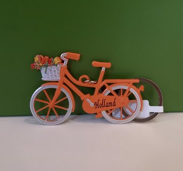 Sleutelhanger oranje fiets