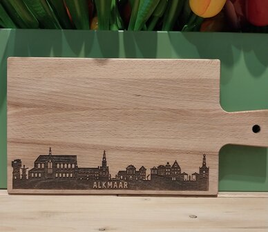 Cheese board Alkmaar skyline