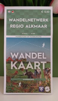 Wandelnetwerk kaart regio Alkmaar