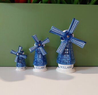 Molen Delfts-blauw groot