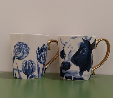 Mok Delfts-blauw 