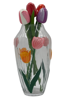 5 houten tulpen 