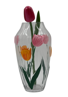 Houten Tulp op Steel