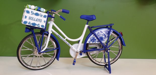 Miniatuur fiets Delfts-Blauw 
