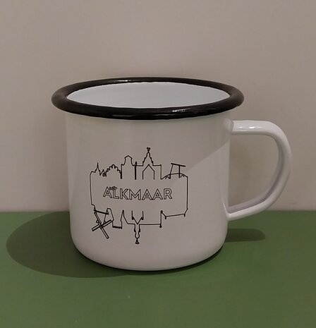 Metalen mok skyline Alkmaar
