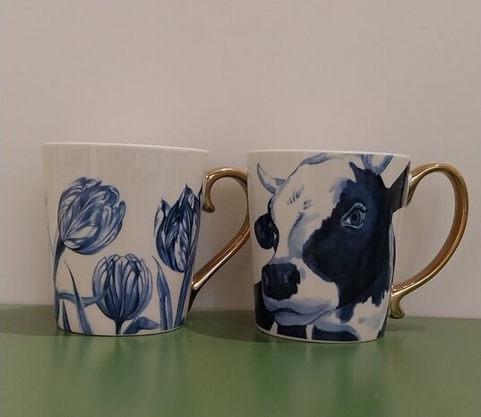 Mok Delfts-blauw 
