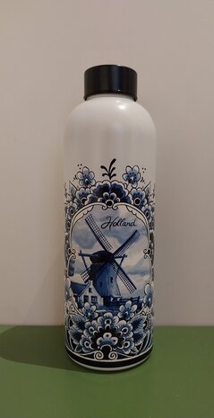 Waterfles Delftsblauw
