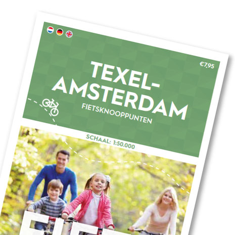 Cycle map Texel - Amsterdam