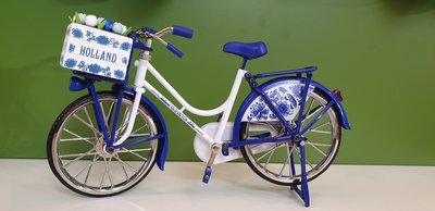 Miniatuur fiets Delfts-Blauw