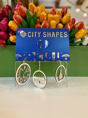 Alkmaar Weihnachtskugeln aus Holz