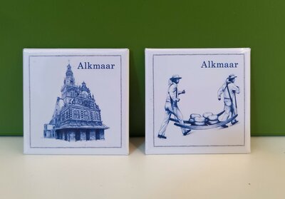 Magneet Alkmaar kaasdragers of Waagtoren