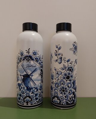 Waterfles Delftsblauw